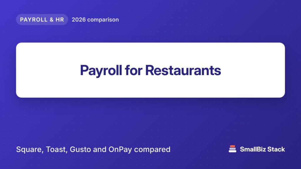 Payroll for Restaurants 2026 cover image