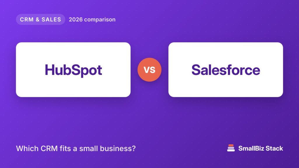 HubSpot vs Salesforce 2026 comparison cover image