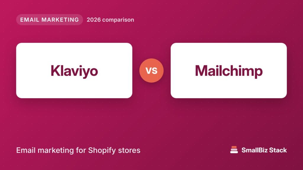 Klaviyo vs Mailchimp 2026 comparison cover image