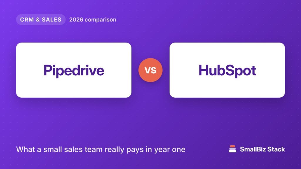 Pipedrive vs HubSpot 2026 comparison cover image