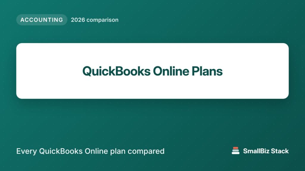QuickBooks Online Plans 2026 comparison cover image