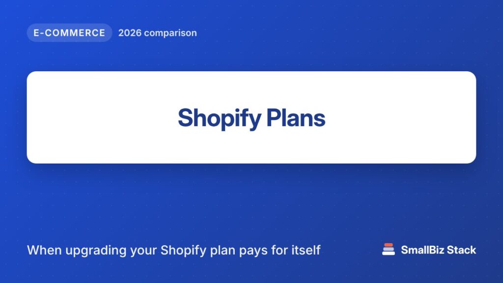 Shopify Plans 2026 comparison cover image