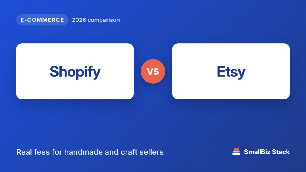Shopify vs Etsy 2026 comparison cover image