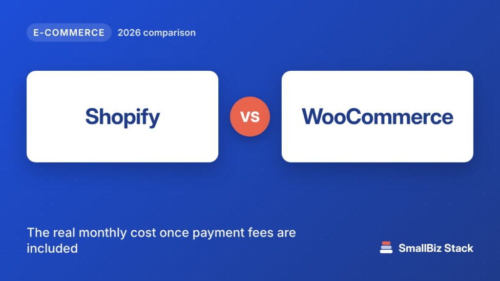 Shopify vs WooCommerce 2026 comparison cover image